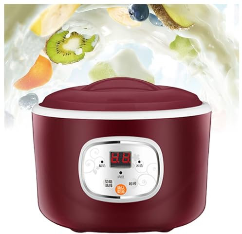 XYUERU Yogurtera pequeña, Yogurtera Multifuncional pequeña con Control de Temperatura, Yogurtera automática for Hacer Vino de arroz, Masa y natto.