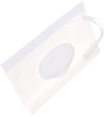 Genomskinligt resefodral för baby håller våtservetter fuktiga set med våtservetter hållare fodral bärbar resa när du är på språng påfyllningsbar dispenser behållare, våtservetter hållare