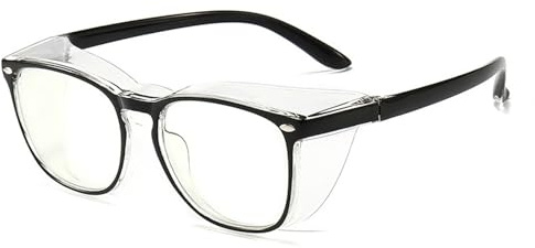 TAIOYHD Gafas de seguridad fotocromáticas, antisaliva, antipolen, polarizadas, para adultos, color negro