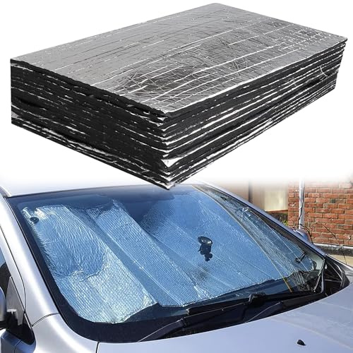 MINGZE 30pcs Coussins d'isolation Acoustique de Voiture, Isolation Acoustique et Isolation Thermique, Feuilles d'amortissement Acoustique Silencieuse Morte, Camionnette et Camping-car