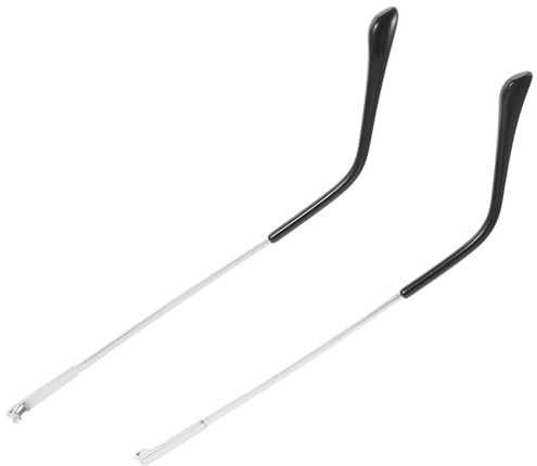Tofficu Aste per Occhiali da Sole in Metallo 1 Paio Design Antiscivolo e Denti Doppio Dente per Uso Quotidiano e Riparazioni