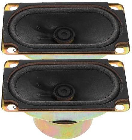 Haut-parleur de Remplacement pour Téléviseur Lcd, 10 W, Métal, 2 Pièces | Sensibilité Élevée, Sortie Puissante, Kit de Réparation Audio, Usage Diy, pour Fêtes et Salon