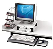 Fellowes UnderDesk Keyboard Manager - Keyboard drawer with mouse tray - platinum