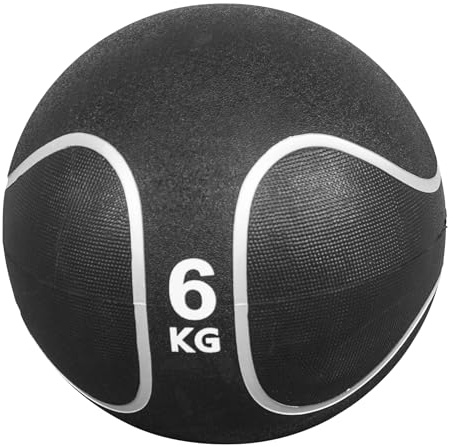 GORILLA SPORTS® Medizinball 1–10 kg, einzeln oder Set, 23/29 cm, aus Gummi | Rutschfeste und abriebfeste Oberfläche; Slam Ball, Gewichtsball, Trainingsball und Fitnessball für Kraft-Ausdauer