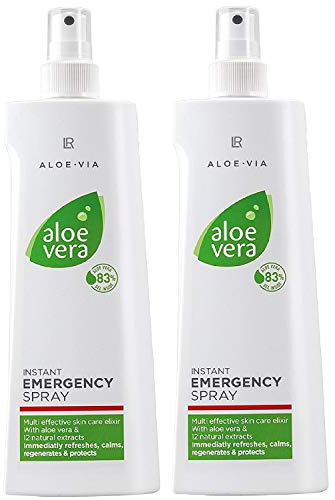 2 x LR ALOE VIA Aloe Vera Schnelles Emergency Hautspray (2 x 400ml)