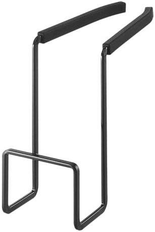 YAMAZAKI Home Wasserhahn Aufhängen – Küchen-Organizer für Spüle | Stahl | Schwammhalter, Legierter, schwarz, One Size