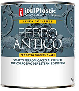 FERRO ANTICO LINEA FERROMICACEI SMALTO PER ESTERNI ED INTERNI 0,750 ARGENTO (MARRONE)