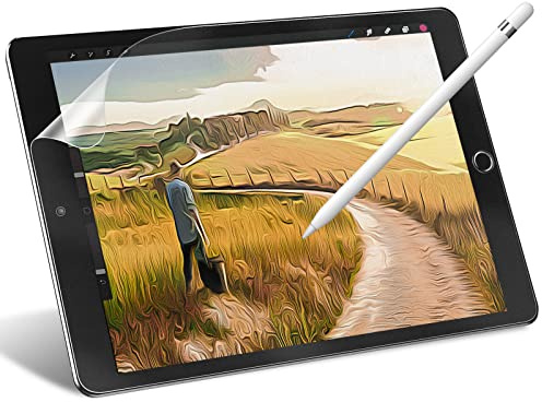 JETech Papier Schutzfolie für iPad 9.7 Zoll (Modell 2018, 6. Generation) und iPad Pro 9.7 Zoll, Blendfreiem, Matt PET Displayschutz Folie zum Zeichnen
