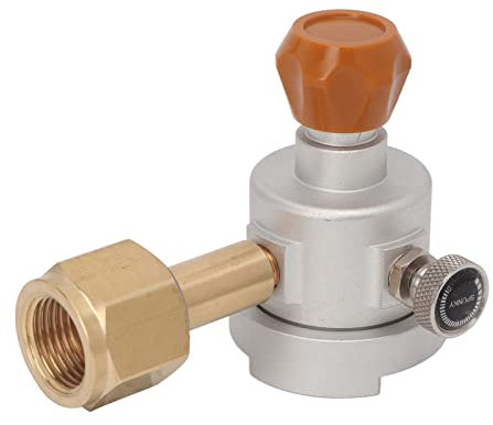 TOPINCN CO2 Adapter, CO2 Cylinder Refill Adapter For Soda Maker Filling For Tank CGA320 CO2 Cylinder Silver CO2 Tank Soda Maker Accessories