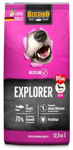 BELCANDO Baseline Explorer [12,5kg] Trockenfutter für Hunde | Für ausgewachsene Hunde Kleiner und mittlerer Rassen