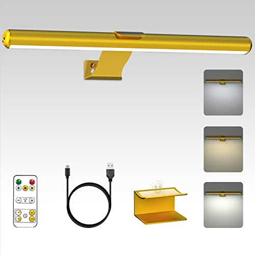Starxing Kabellose Bildleuchte mit Fernbedienung, 2 in 1 Bild Beleuchtung Wiederaufladbare mit 3 Beleuchtungsmodi, LED Magnetisch Dart Lampe mit Timer, Akku Bilderleuchte für Malen Foto Portrait