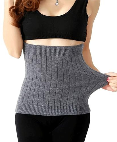 iEasey Unisex Dicke Kaschmir Nierenwärmer Damen Herren Winter Thermische Rückenwärmer Elastisch Taille Wärmer Wärmegürtel Rückenbereich Lendenwärmer Leibwärmer zur Rückenpartie Schmerzlinderung