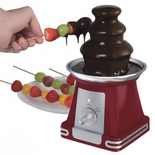 Fuente De Chocolate De 3 Niveles, Torre De Fondue De Chocolate Eléctrica De 65 W, Ajustes Ajustables De Temperatura De 110 V/220 V, Torre De Cascada De Chocolate para Fiesta De Cumpleaños Boda