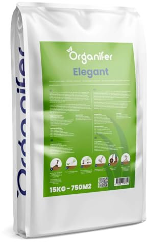 Graines De Gazon D'Ombre (15 Kg/750 M2) - Gazon - Germination Rapide - Certifié Nak - Très Haute Tolérance À L'Ombre Et À La Sécheresse - Organifer