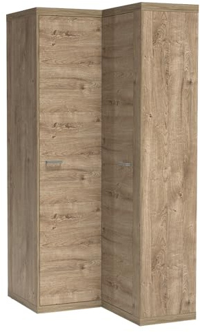 Lomadox Schlafzimmer Schlafzimmerschrank Schrank Kleiderschrank Eckkleiderschrank in Eiche