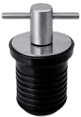 KOROBIE Ablassschraube mit T-Griff, Drehverschluss, for Marineboote, Ablassschrauben aus Gummi mit Messinggriff, for Boote, Marinezubehör Für Yacht-Pontonboote