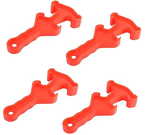 Cabilock Juego De 4 Abridores De Tapas De Baldes De Plástico: Abridor De Pintura Con Agarre Para Baldes Y Cubos De Pintura