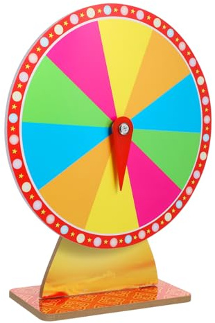Didiseaon Roue Jeu de Société Portable en Plastique Design Unique, Roulette de Bureau Légère pour Party et Accessoires pour Jeux de Société