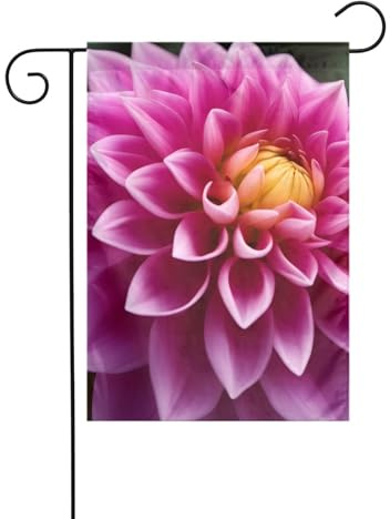 XBKGOHA Dahlia Décoration de jardin Motif fleurs 30,5 x 45,7 cm