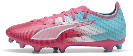 PUMA Ultra 6 Match RE-CHARGE FG/AG Botas de fútbol para hombre, Hero Blue Sunset Pink Granate Rosa, 45 EU