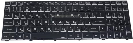 QHHOZHD US UK Französisch Russische Beleuchtete Tastatur für Gigabyte G5KC G5 MD GD G7 G7KC 6-80-N15Z0 N815Z0 CVM18H96GB9430 CVM18H93US RU(Russian RU Keyboard)