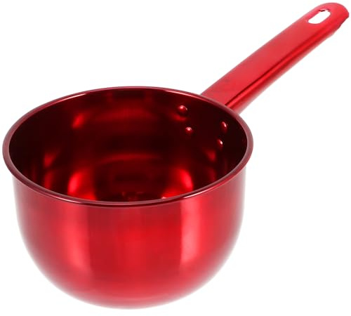 TOYANDONA Louche à Eau en Acier Inoxydable Rouge Cuillère à Arroser Domestique Épaissie Pelle à Eau Polyvalente pour Mariage et Jardinage Accessoire la Cuisine et Arrosage Pratique
