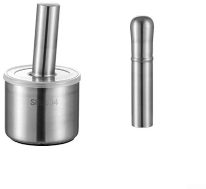 Gettimore Presse-ail ergonomique en acier inoxydable 304, matériau de qualité alimentaire, outil de presse efficace pour ail, gingembre, épices, argent