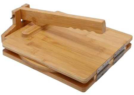 BAOFUYA Holz-Tortilla-Presse, Robuste Mais-Tortilla-Maschine, Holz-Teigpresse für Hausgemachte Tortillera Roti Chapati Taco
