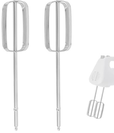 2pcs Hand Mixer Beater Replacements for Kenwood HMP30 and BLACK & DECKER | Stainless Steel Blender Beaters for Mixing Eggs, Powdered Sugar, Butter or Heavy Cream Parts Accessories Attachments