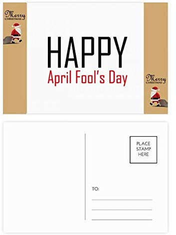 Celebrate April-Feiertag, Festival, Urlaub, Weihnachtsmann, Geschenk, Postkarte, Dankeskarte, 20 Stück