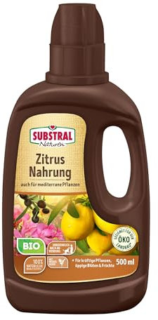 Substral Naturen Bio Zitrus und Mediterrane Pflanzen Nahrung, 500ml - natürlicher organisch-mineralischer Flüssigdünger