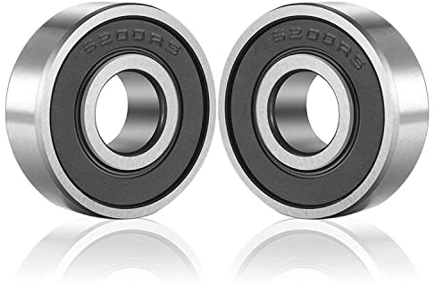 ［10 Pack］6200-2RS Ball Bearings – Bearing Steel and Double Rubber Sealed Miniature Deep Groove Ball Bearings for Pumps, turbines, and Printing and Textile Machines(10x30x9mm)
