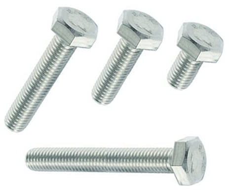 Sechskantschrauben M8 mit Außensechskant, Edelstahl V2A, DIN 933 (50, M8 x 30 mm)