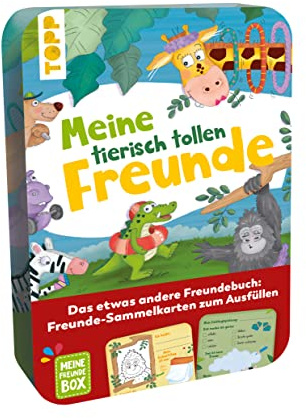 Meine tierisch tollen Freunde: Das etwas andere Kindergarten-Freundebuch. 40 Freunde-Sammelkarten zum Ausfüllen