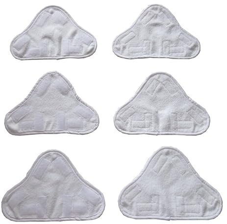 Steam Mop Pads, 6Pcs Replacement Microfiber Floor Washable Pads Cleaner Cover Cloth for H2O H20 X5