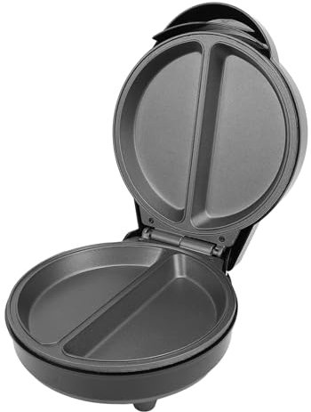 Máquina de Pizza Eléctrica Profesional de 850 W con Calefacción Uniforme para Encimera con Platos Antiadherentes, para Tortilla, Pan, Pastel, Barbacoa (Enchufe europeo 220V)