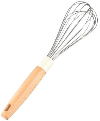 FENGJISUN Varillas Cocina Espumador De Leche Batidor De Huevos Manual De Cocina, Espumador De Leche De Mano, Máquina De Espuma con Mango De Madera, Licuadora De Café For Hornear Batidora De Leche