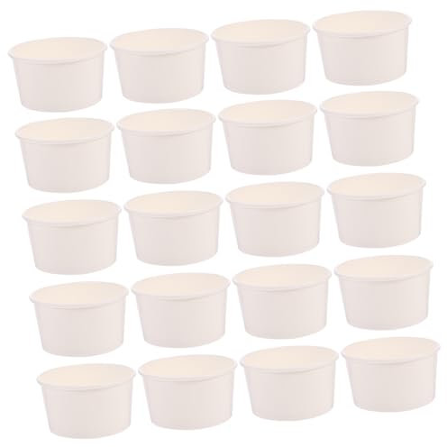 COLLBATH 100 Stück 85 Ml Plastikbecher Für Eiscreme Und Gelee Einwegbecher Snackbecher Puddingbecher Kuchenbecher