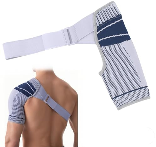 Pluvyze Tutore Spalla Sinistra Uomo,Tutore Cuffia Rotatori,Tutore Spalla Destra Donna,Aliviare le distorsioni di lesioni alla spalla per donne e uomini - per la spalla destra e sinistra