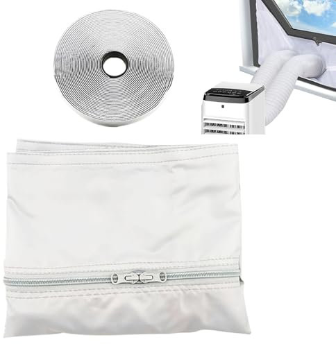 Kit Portátil Para Ventana de Aire Acondicionado,Kit De Sellado Para Aire Acondicionado Portátil - Accesorios Compactos De Escape Para Dormitorio Y Apartamento