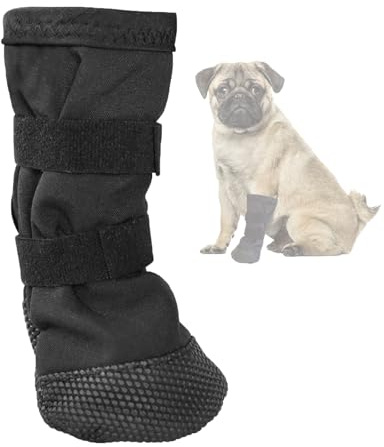 MUYAPAY Hundesocken, Schuhe für Hunde Atmungsaktiv, Shoe Dog Anti Rutsch | Weich Pfotenschutz Hund Verletzung für Innenbereich im Freien, Nach Chirurgischen Eingriffen Wundschutz (L)