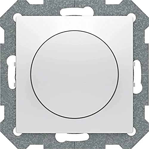 BJC Viva - Regulador (dimmer) para cargas r (incandescencia) y halogenos (r) 60-600w con garras, Blanco ,23539-X