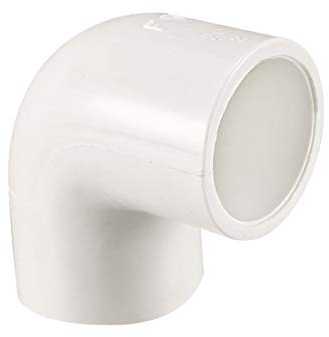 sourcing map 20mm Slip 90 Degree PVC Pipe Fitting Elbow Coupling Connector 10 Pcs