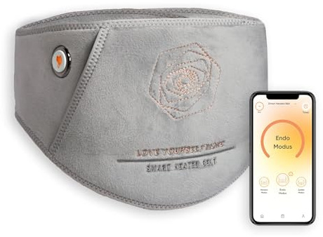 Vulpés BellyBelt 10 – Värmebälte för Mensvärk & Endometrios | Lindrar Mag- och Ryggsmärta | Infraröd Värme | Uppladdningsbart 10 000 mAh Batteri