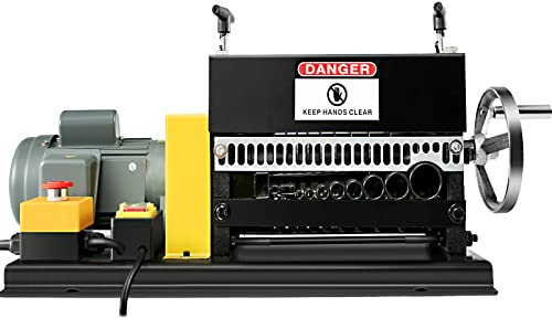 VEVOR 400W Macchina Spellacavi Elettrica Φ1.5~38mm Rottame di Filo di Rame Macchina Spelafili da Banco 10 Fori Velocità Nominale Motore 1400 Rpm