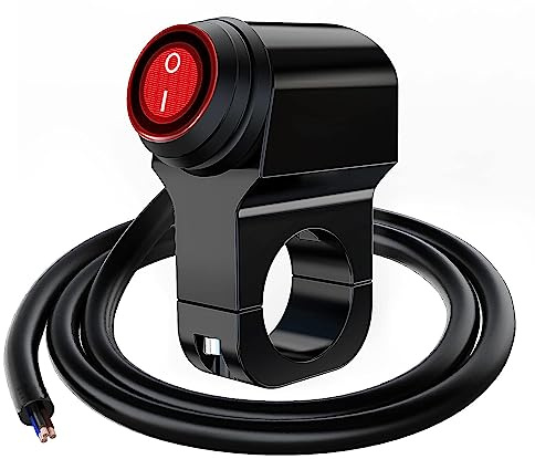 Gebildet 12V Motorrad ATV Wasserdichter Lenker Scheinwerferschalter, Motorrad Lenker Scheinwerferschalter, Nebelscheinwerfer LED Ein Aus Schalter