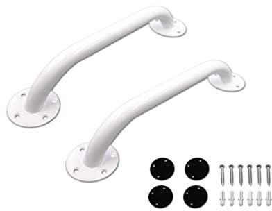 PEPE Mobility - Haltegriffe für Senioren 30 cm, Badewannen Haltegriff, Dusche Weiß, Toilette, Epoxidstahl, 2 Stück