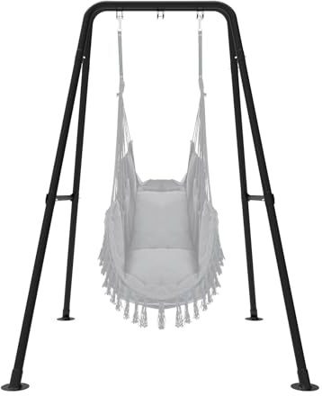 Taleco Gear Schaukelständer, Hängemattenstuhl-Ständer, maximale Traglast 150 kg, robuster Hängemattenständer, nur Hängesessel für drinnen oder draußen, Hängesessel Nicht im Lieferumfang enthalten