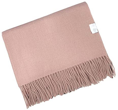 UKKO Kaschmirschal Winterschal Fest Dickerer Frauen Wolle Kaschmirschals-Pink