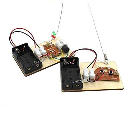 Bcowtte Kits STEM, aprender código morse, construir máquina de telégrafo, experimento de circuito eléctrico, kit (sin batería)